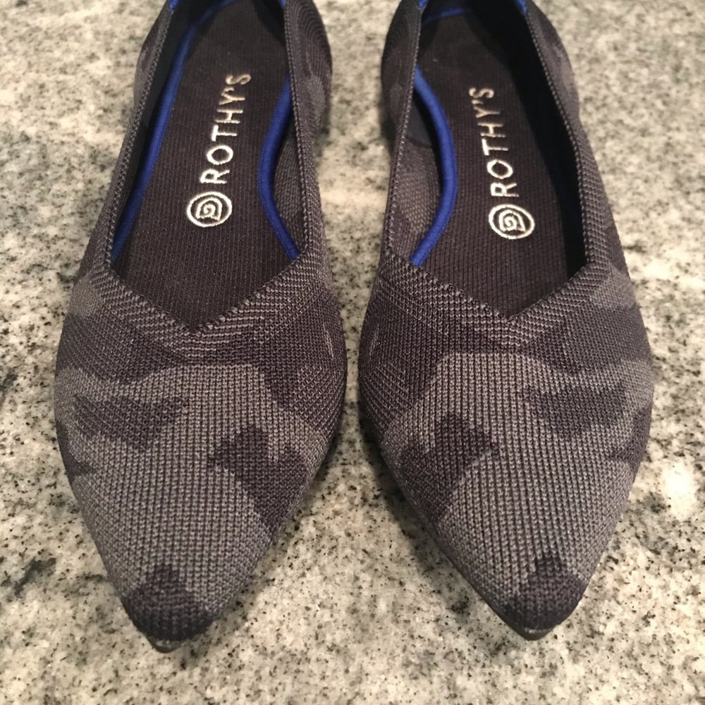 Rothy’s grey/black camo The Point 9.5M
